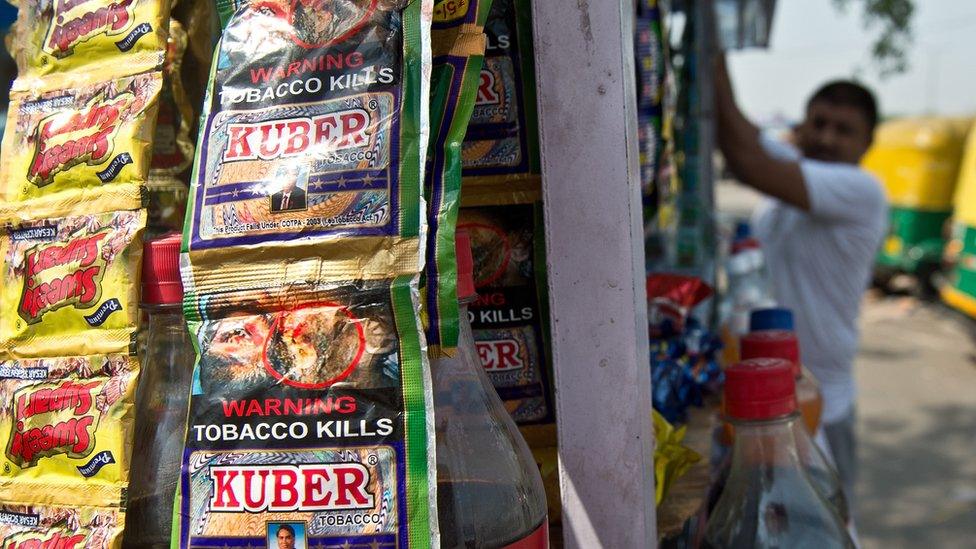 A shop selling pan masala