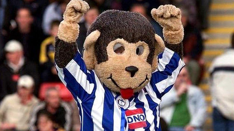 Stuart Drummond as Hartlepool's mascot