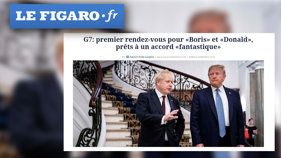 Screengrab from French newspaper website Le Figaro