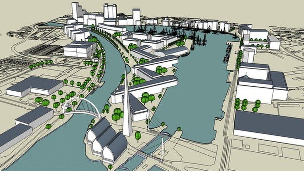 An artist's impression of the crossing scheme