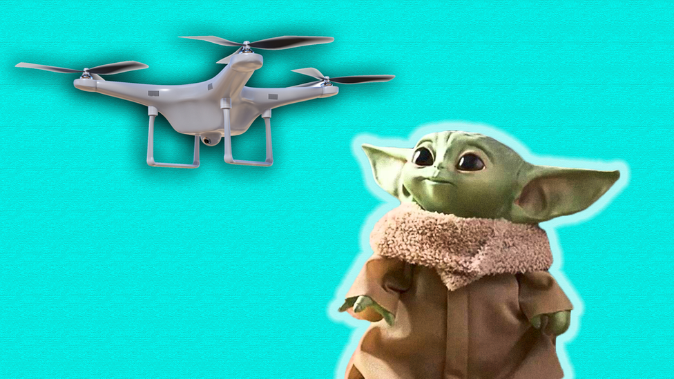 baby-yoda-and-a-drone.