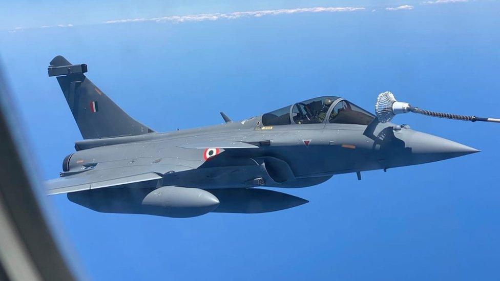 A Rafale fighter jet