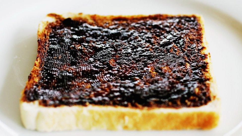 Yeast extract on toast