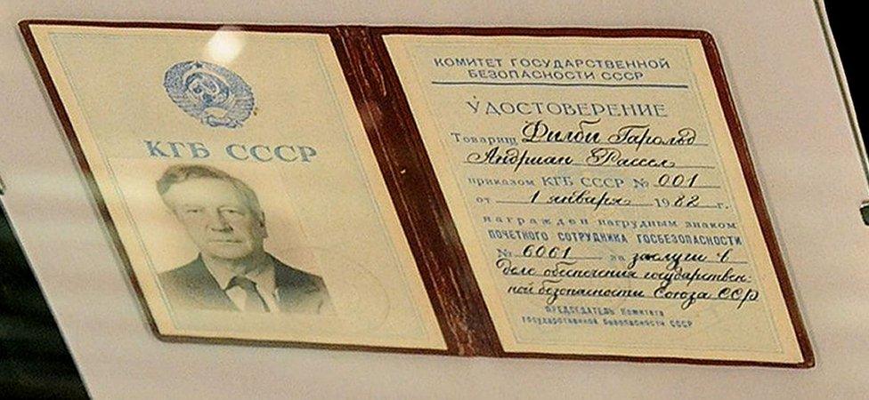 Kim Philby's KGB ID card