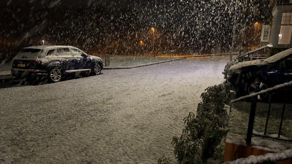 Snow in Ivybridge, Devon