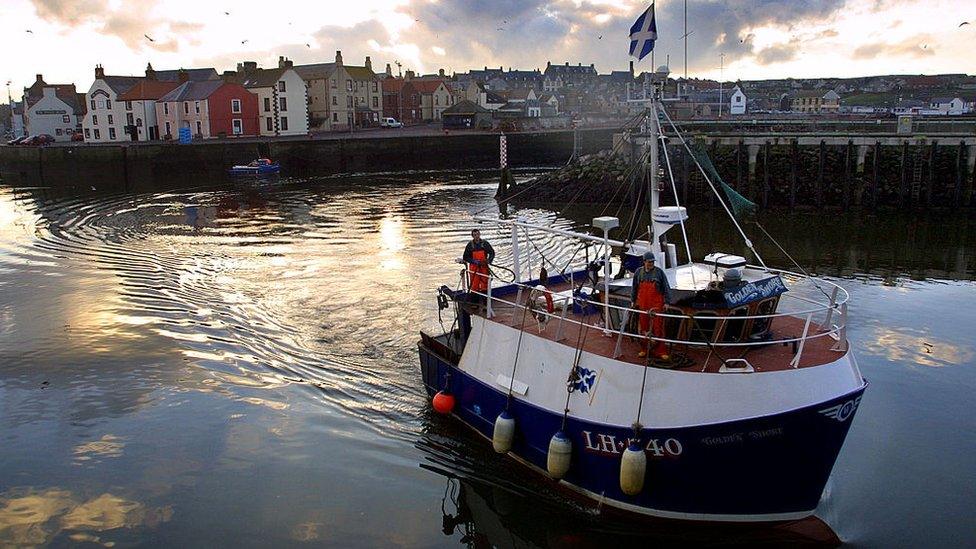 Fishing boat in Eyemouth