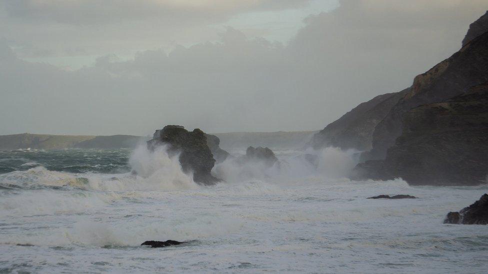 Stormy sea