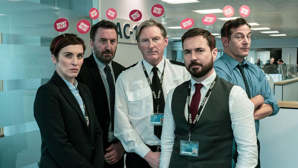 Vicky McClure, Lee Mack, Adrian Dunbar, Martin Compston and Jason Isaacs