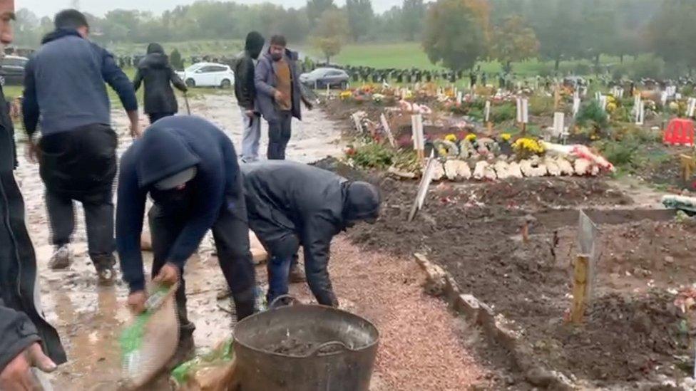 Families working at Handsworth Cemetery