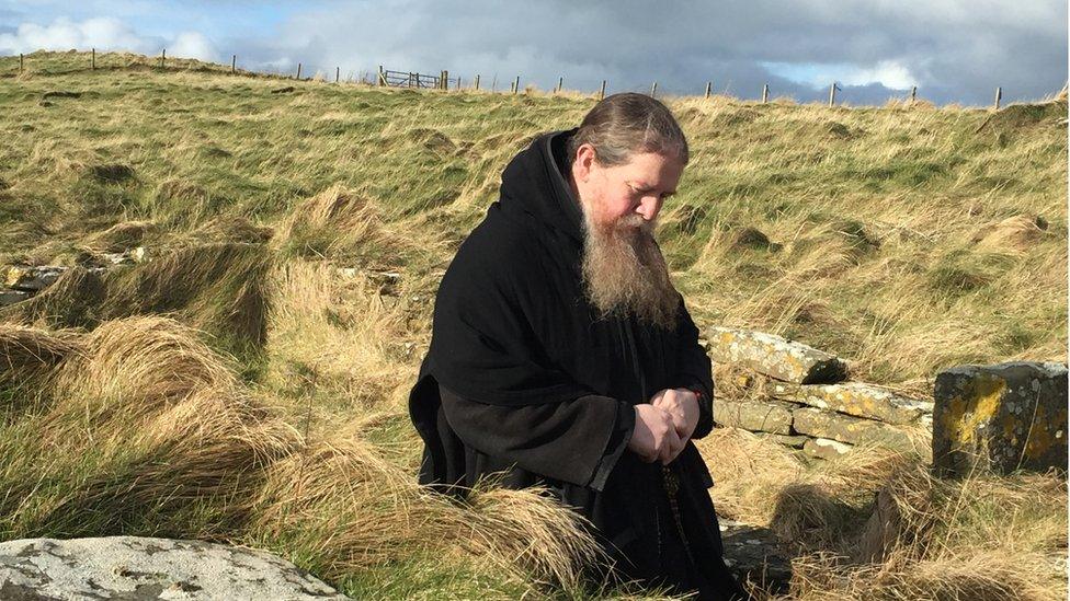 Brother Nicodemus Mary praying