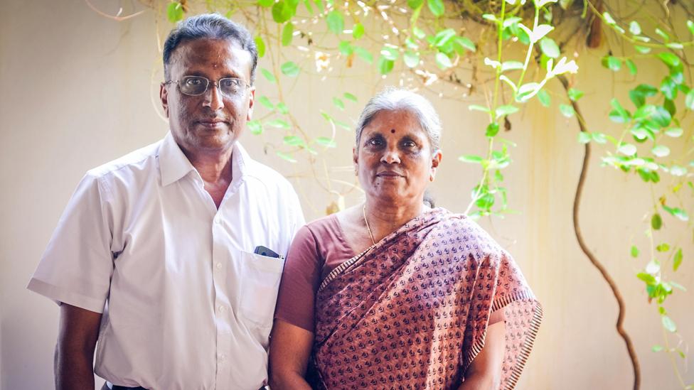 Sellappan Nirmala and her husband Veerappan Ramamoorthi