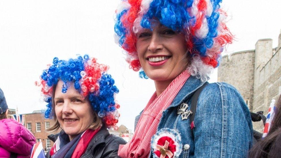 Well-wishers in Windsor