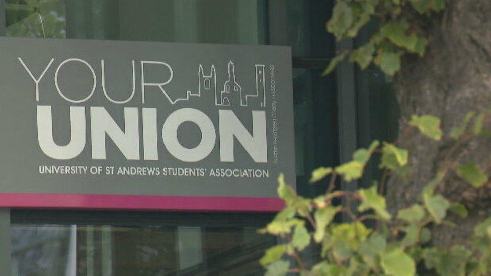 St Andrews University union sign