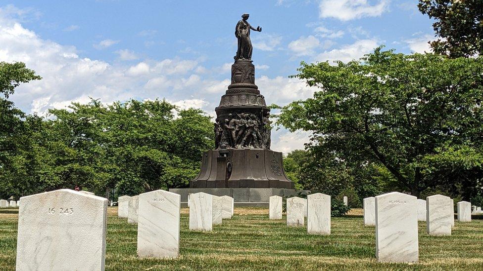 The Confederate memorial in Arlington National Cemetery