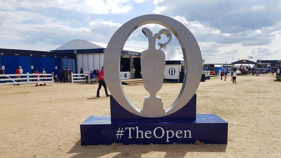 The Open Championship at Carnoustie Golf Club in Scotland