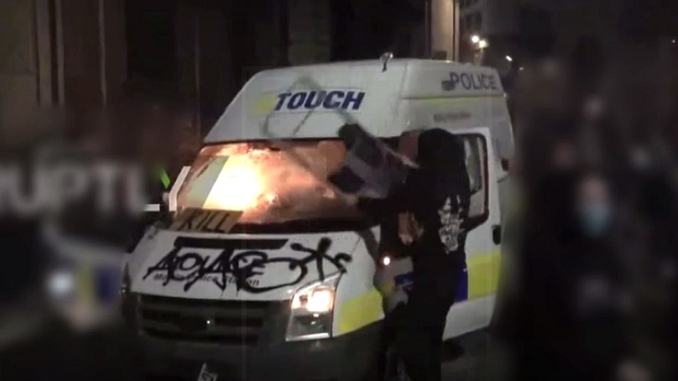 Footage from Bristol Kill the Bill riot in March