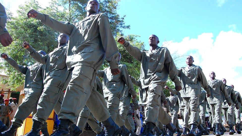 Graduates of the former Presidential regiment corps