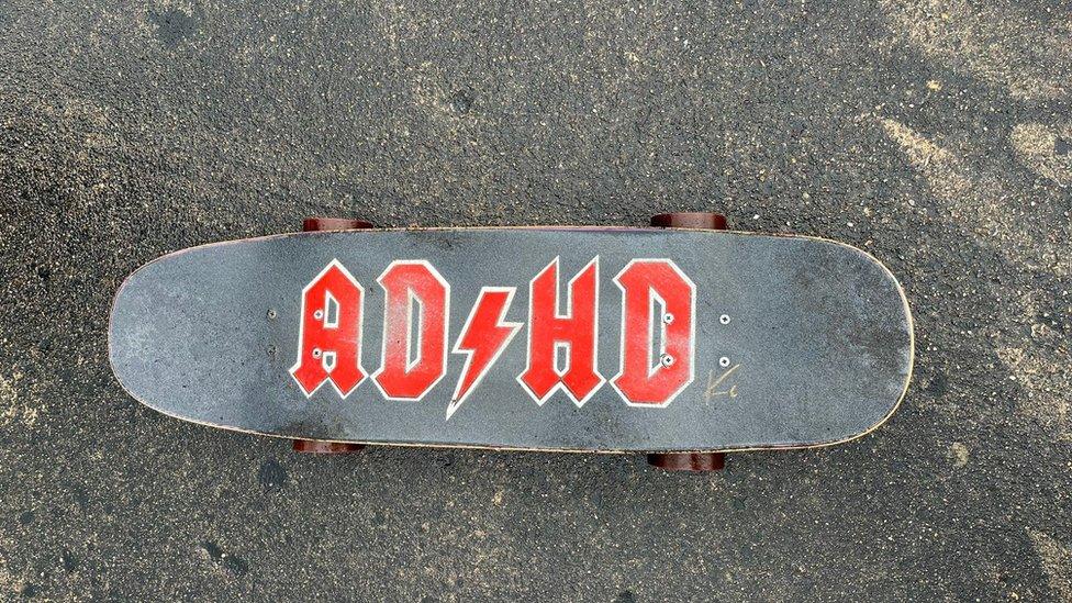 Ryan Swain's skateboard