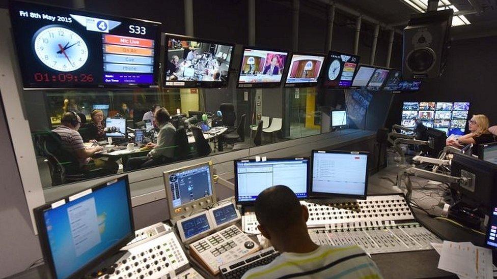 BBC Radio election night in 2015