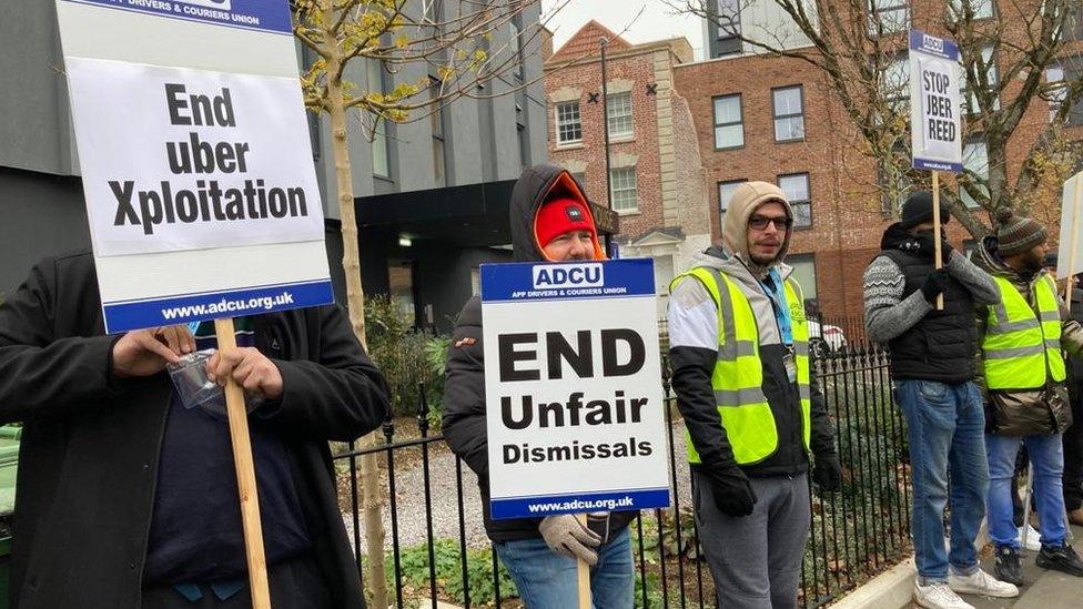 Bristol taxi drivers protest