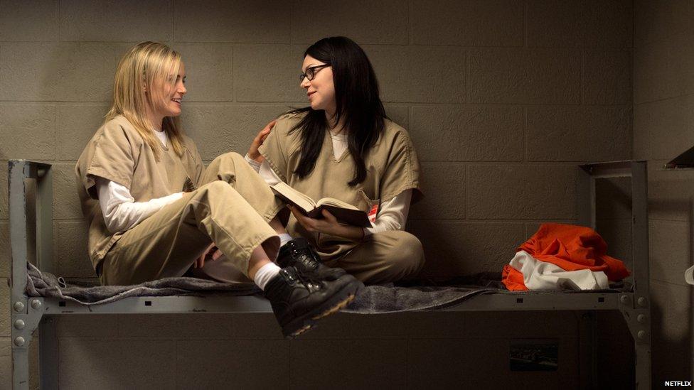 Taylor Schilling and Laura Prepon