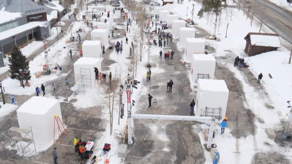 The International Snow Sculpture Championships, in Breckenridge, Colorado