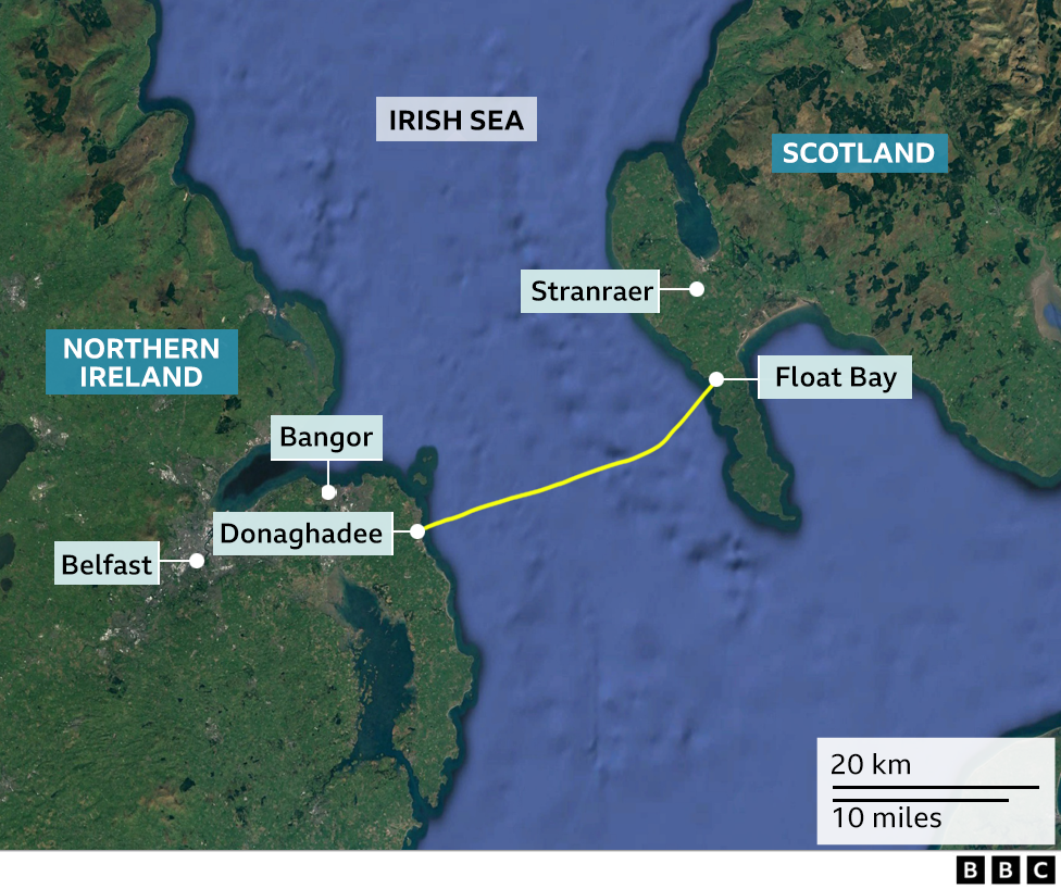 Stormont considered building a 23-mile 'Ulster Tunnel' railway line from Donaghadee to Portpatrick in Scotland