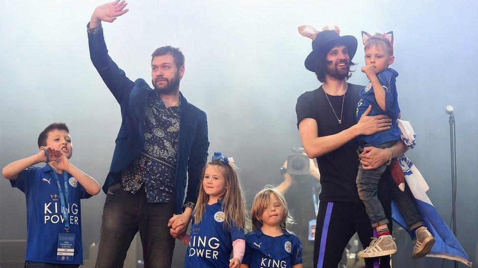 Kasabian on stage