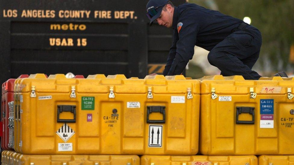 Los Angeles County Fire Department prepares to help Turkey