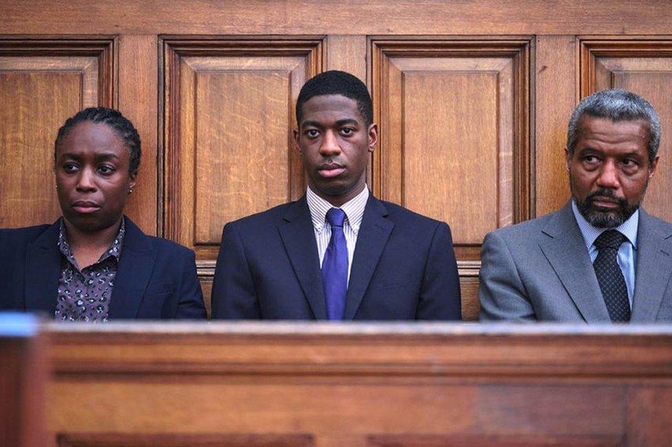 Sharlene Whyte, Jorden Myrie and Hugh Quarshie in Stephen