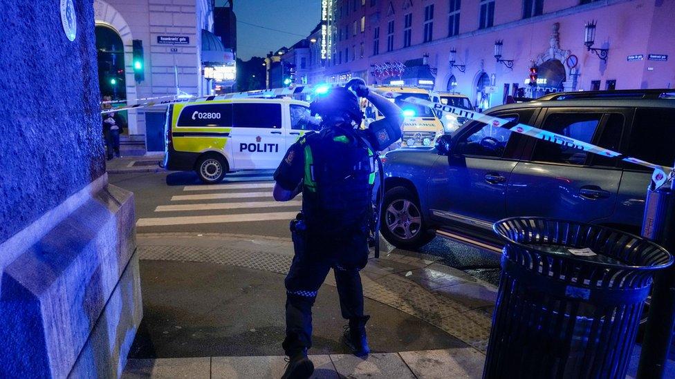 Police at the scene of Saturday's attack. Photo: 25 June 2022