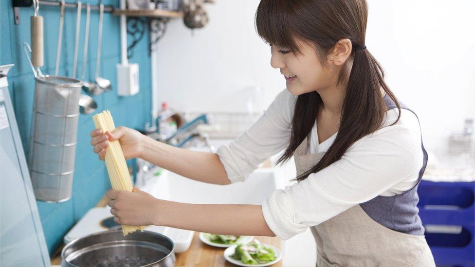 woman cooking