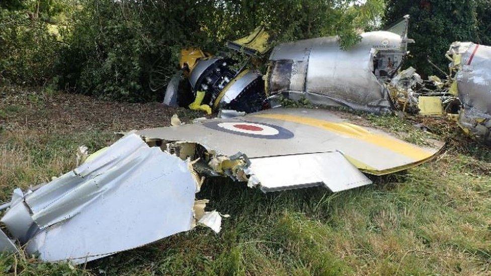 Crashed Hawker Sea Fury