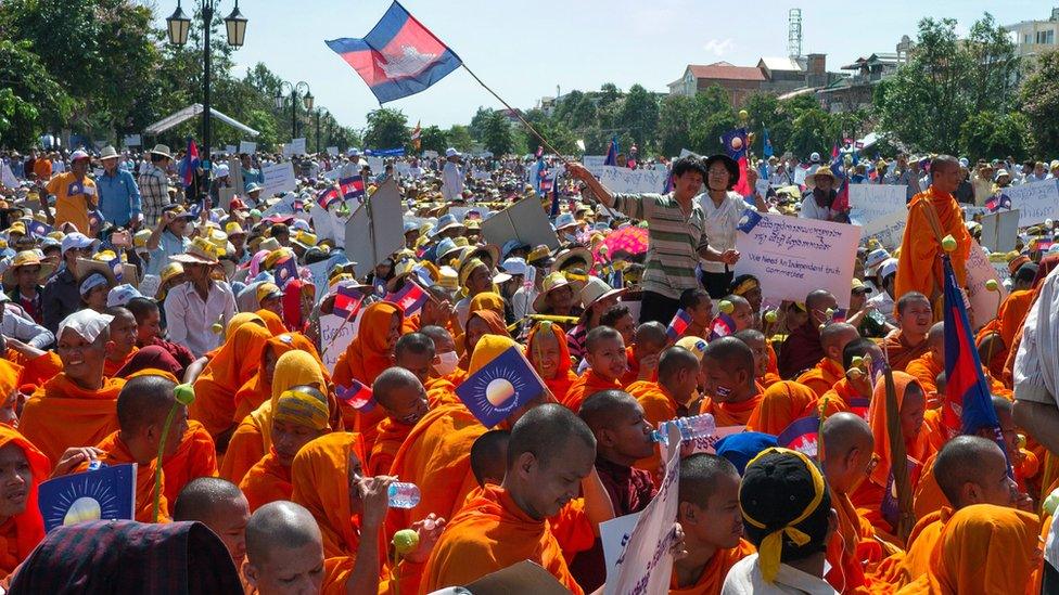 Phnom Penh 2013 protest