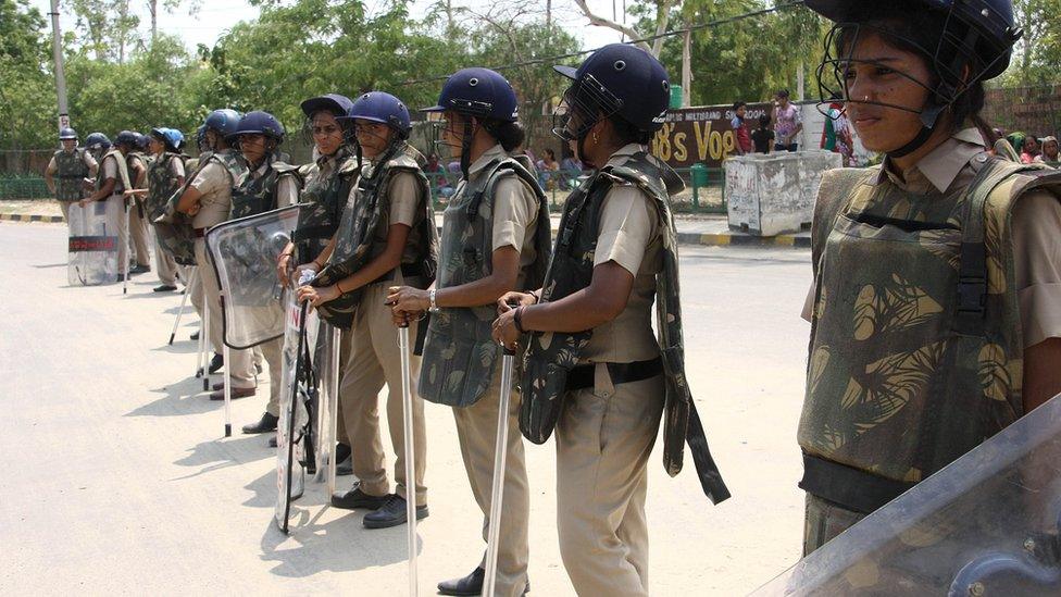 Female security personnel in Chandigarh