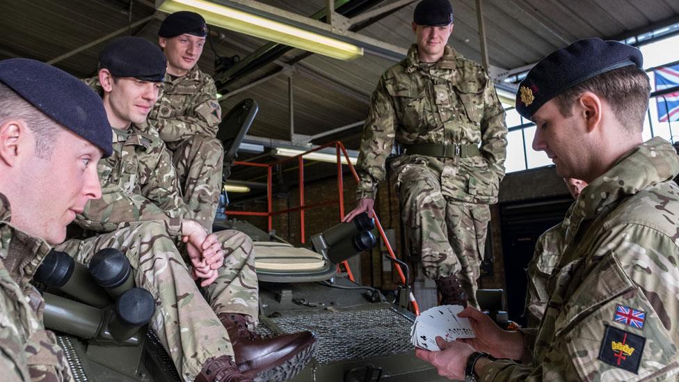 L/Cpl Richard Jones and Army comrades