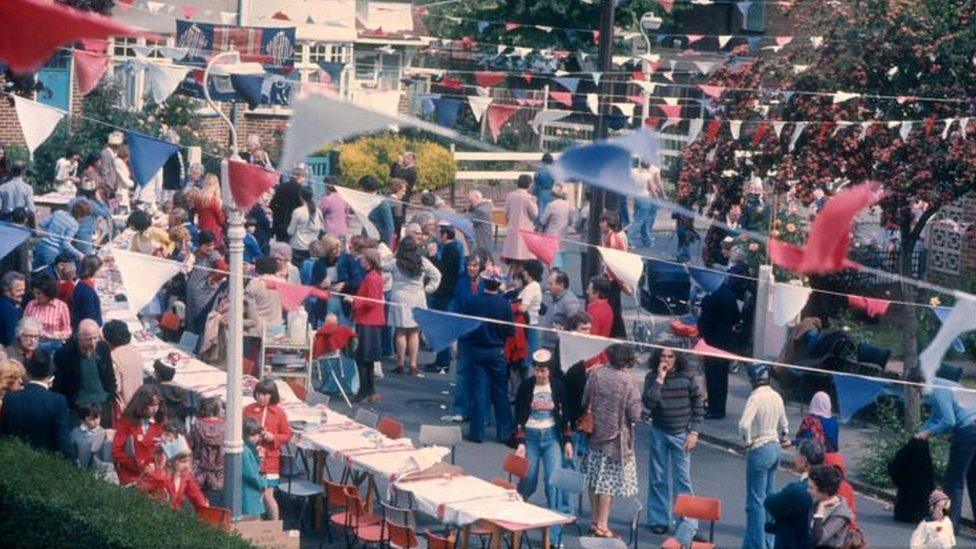 There were lots of street parties to celebrate the Queen's Silver Jubilee in 1977