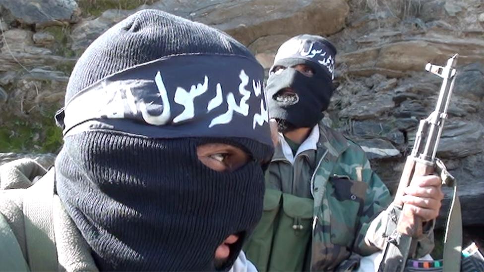 IS fighters in eastern Afghanistan