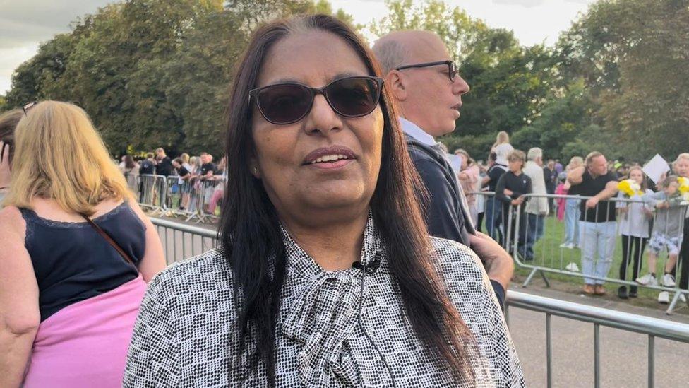 Priti Vyas waited to meet the Royals at Windsor