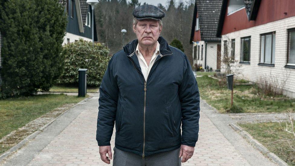 Rolf Lassgard in a scene from A Man Called Ove