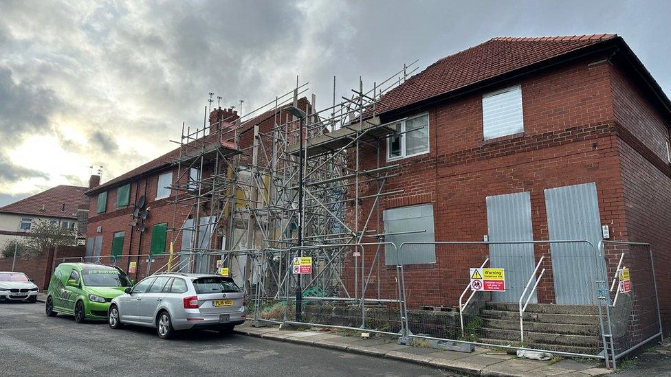 The flats in Roker, Sunderland