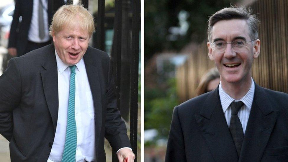 Boris Johnson and Jacob Rees-Mogg