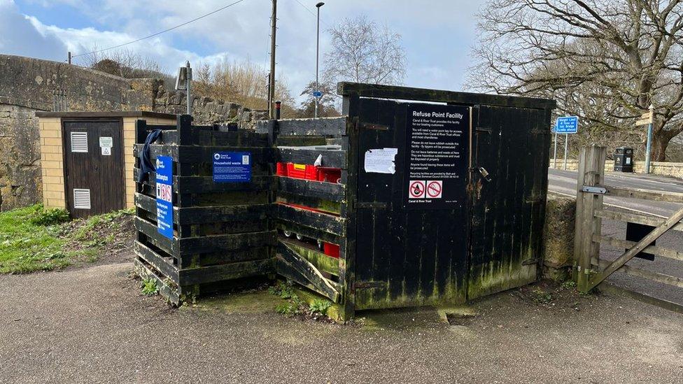 The bins at Bathampton