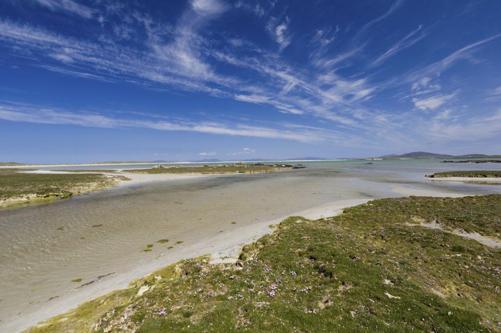 Machair and beach in the Western Isles