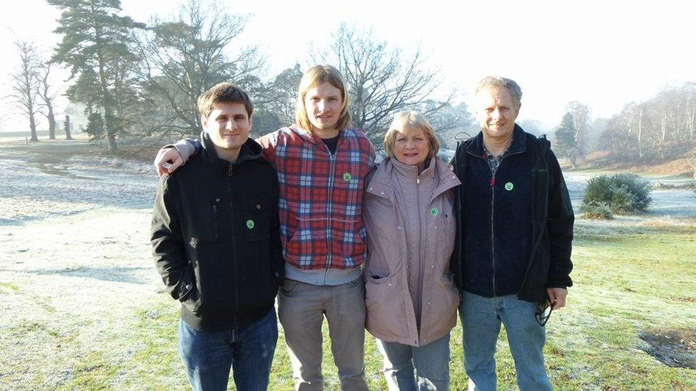 Mrs Marshall and family