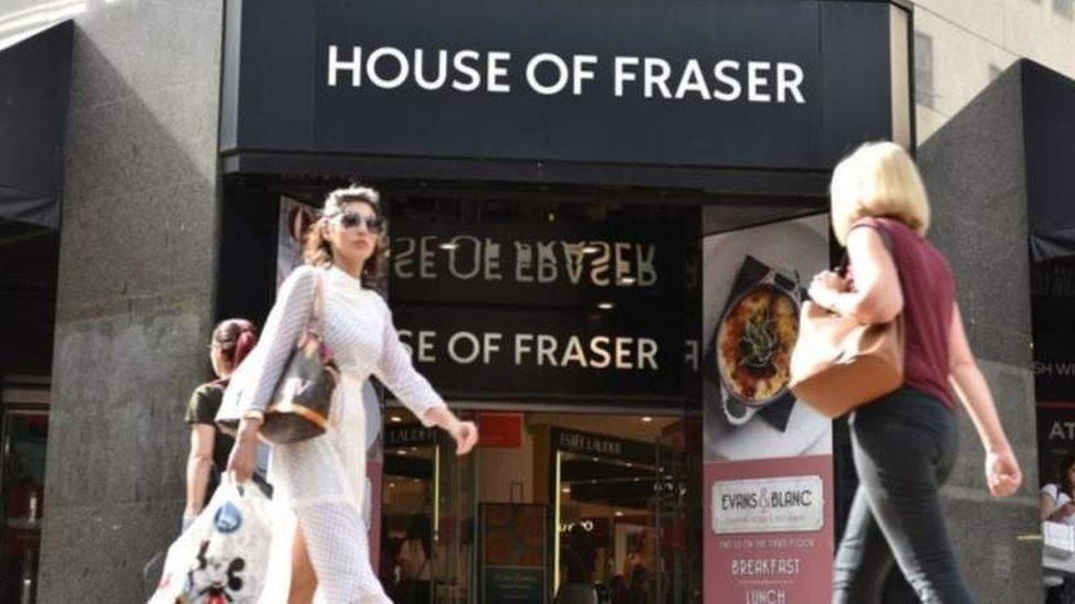 House of Fraser store front