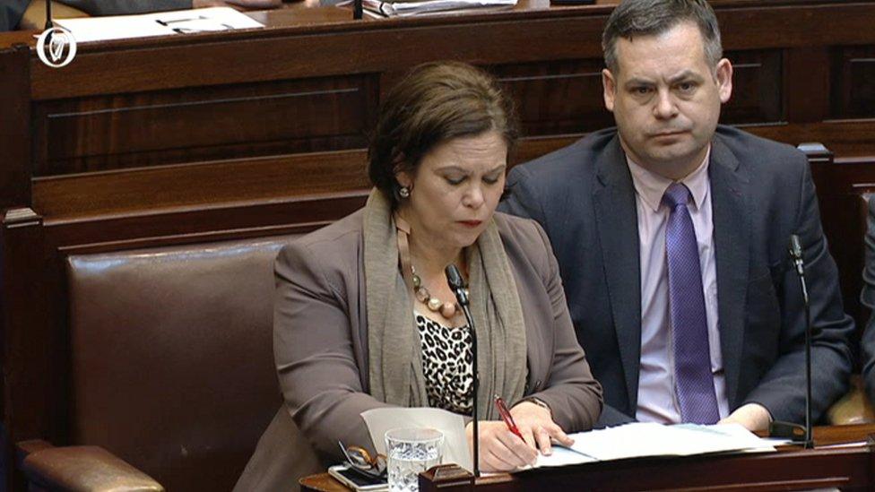 Mary Lou McDonald in the Dail