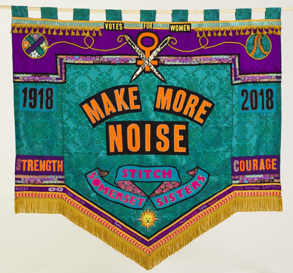 Somerset Art Works banner reading "Make more noise"