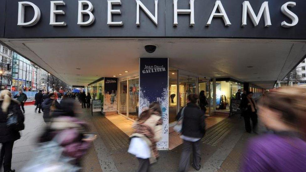 Debenhams store