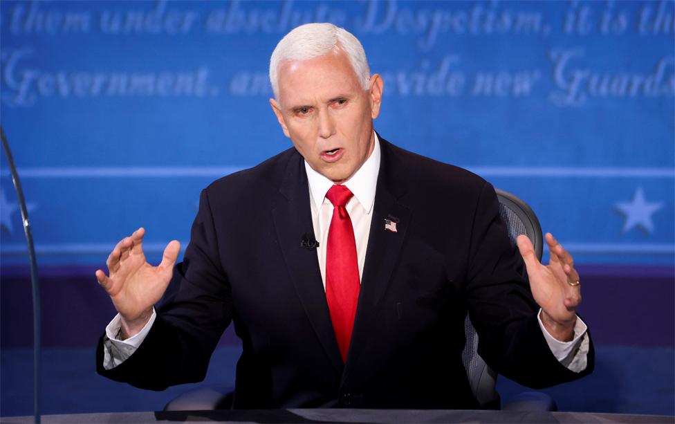 Mike Pence debates Kamala Harris